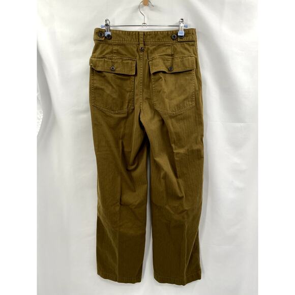 Madewell The Perfect Vintage Wide-Leg Pant: Utility Edition golden spinach - Picture 4 of 7